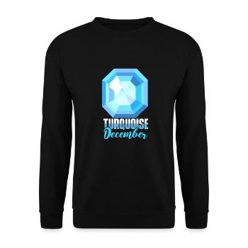 Pierres précieuses - Sweat-shirt Unisexe - noir - Devant - Alina (178cm) & Michal (187cm)