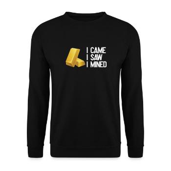 Gold Mining Gold Mine - Unisex Sweatshirt - black - Front - Alina (178cm) & Michal (187cm)