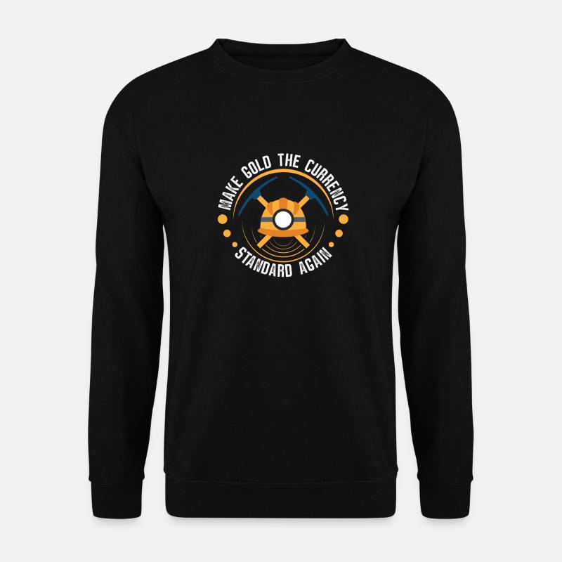 Goldbergbau Goldmine - Unisex Pullover - Schwarz