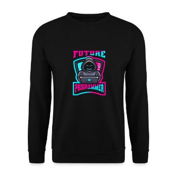 Programmer Coder Software Developer - Unisex Sweatshirt - black - Front - Alina (178cm) & Michal (187cm)