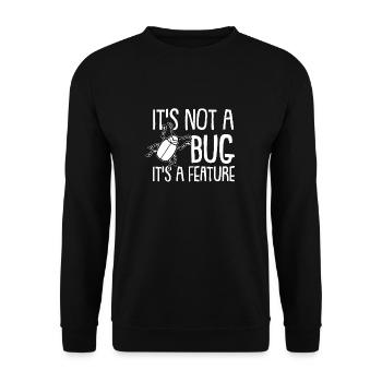 Programmer Coder Software Developer - Unisex Sweatshirt - black - Front - Alina (178cm) & Michal (187cm)