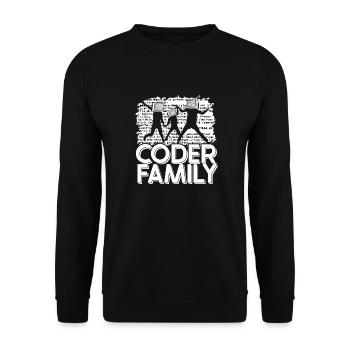 Programmer Coder Software Developer - Unisex Sweatshirt - black - Front - Alina (178cm) & Michal (187cm)
