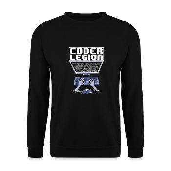 Programmierer Coder Software Entwickler - Unisex Pullover - Schwarz - Vorne - Alina (178cm) & Michal (187cm)