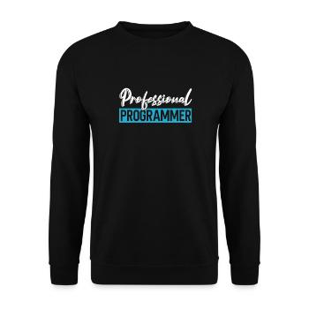 Programmierer Coder Software Entwickler - Unisex Pullover - Schwarz - Vorne - Alina (178cm) & Michal (187cm)