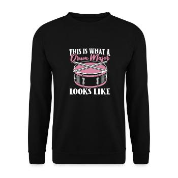 Spielmannszug Fanfarenzug Trommeln Trommler - Unisex Pullover - Schwarz - Vorne - Alina (178cm) & Michal (187cm)