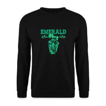 Pierres précieuses - Sweat-shirt Unisexe - noir - Devant - Alina (178cm) & Michal (187cm)