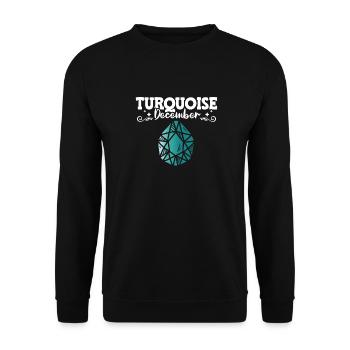 Pierres précieuses - Sweat-shirt Unisexe - noir - Devant - Alina (178cm) & Michal (187cm)