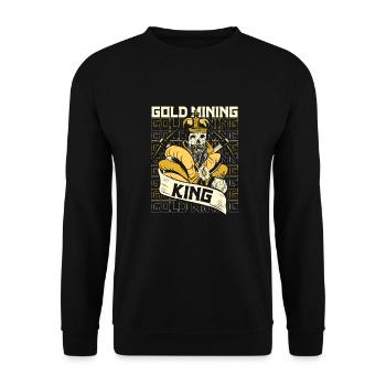 Gold Mining Gold Mine - Unisex Sweatshirt - black - Front - Alina (178cm) & Michal (187cm)