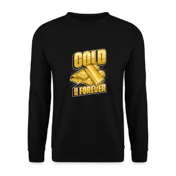 Gold Mining Gold Mine - Unisex Sweatshirt - black - Front - Alina (178cm) & Michal (187cm)