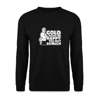 Gold Mining Gold Mine - Unisex Sweatshirt - black - Front - Alina (178cm) & Michal (187cm)