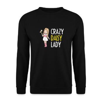 Hobby Gardener Garden Gardener Daisy - Unisex Sweatshirt - black - Front - Alina (178cm) & Michal (187cm)