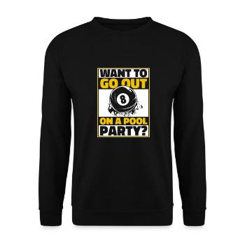Billard 8-Ball - Unisex Pullover - Schwarz - Vorne - Alina (178cm) & Michal (187cm)