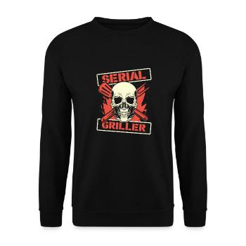 Grill grill maître BBQ - Sweat-shirt Unisexe - noir - Devant - Alina (178cm) & Michal (187cm)