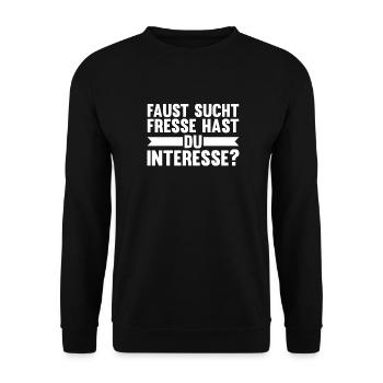 Sarkusmus Spruch Schwarzer Humor Lustiges Ironie - Unisex Pullover - Schwarz - Vorne - Alina (178cm) & Michal (187cm)