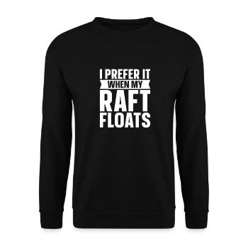Rafting White Water Canoe Kayak - Unisex Sweatshirt - black - Front - Alina (178cm) & Michal (187cm)