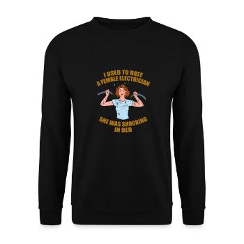 Électricien Ingénieur électricien Technicien en électronique - Sweat-shirt Unisexe - noir - Devant - Alina (178cm) & Michal (187cm)