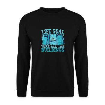 Électricien Ingénieur électricien Technicien en électronique - Sweat-shirt Unisexe - noir - Devant - Alina (178cm) & Michal (187cm)