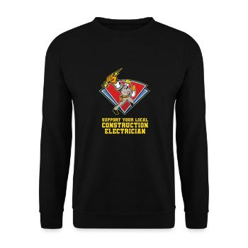 Électricien Ingénieur électricien Technicien en électronique - Sweat-shirt Unisexe - noir - Devant - Alina (178cm) & Michal (187cm)