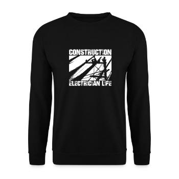 Électricien Ingénieur électricien Technicien en électronique - Sweat-shirt Unisexe - noir - Devant - Alina (178cm) & Michal (187cm)