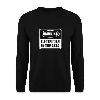 Electrician Electrical Engineer Electronics Technician - Unisex Sweatshirt - black - Front - Alina (178cm) & Michal (187cm)