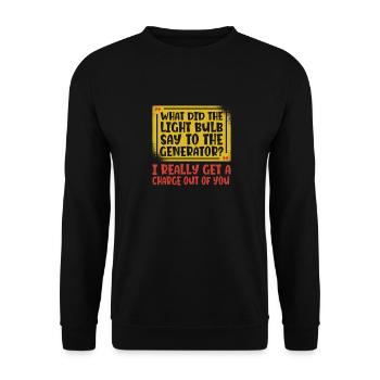 Électricien Ingénieur électricien Technicien en électronique - Sweat-shirt Unisexe - noir - Devant - Alina (178cm) & Michal (187cm)