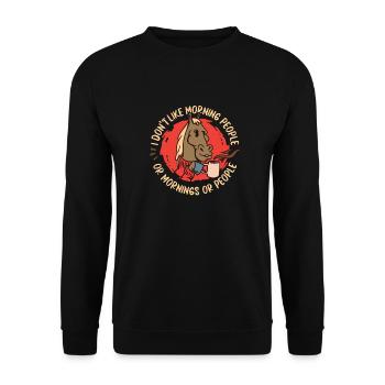 Cavalier Équitation Équitation - Sweat-shirt Unisexe - noir - Devant - Alina (178cm) & Michal (187cm)