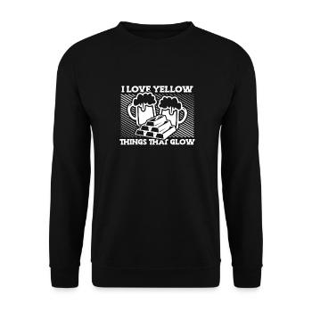 Mine d’or minière - Sweat-shirt Unisexe - noir - Devant - Alina (178cm) & Michal (187cm)