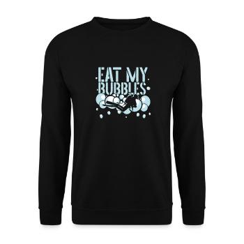 Scuba Tauchen Taucher Tauchsport - Unisex Pullover - Schwarz - Vorne - Alina (178cm) & Michal (187cm)