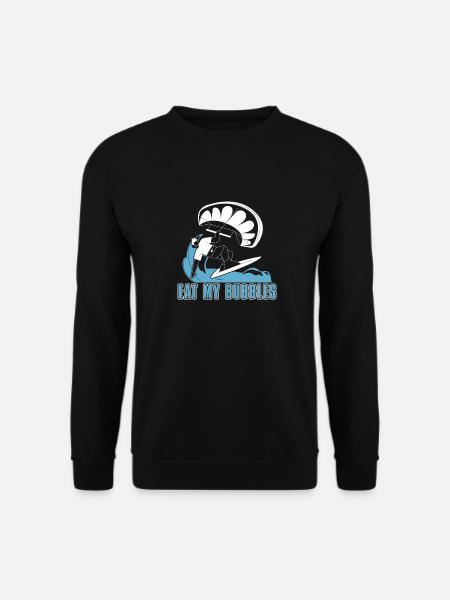 Kitesurfen Kiteboarding Kite Kiten - Unisex Pullover - Schwarz
