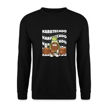 Karate - Unisex Pullover - Schwarz - Vorne - Alina (178cm) & Michal (187cm)