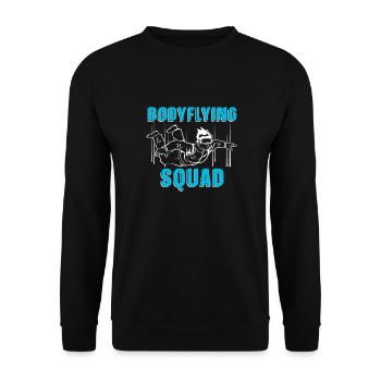 Indoor Skydiving - Unisex Sweatshirt - black - Front - Alina (178cm) & Michal (187cm)