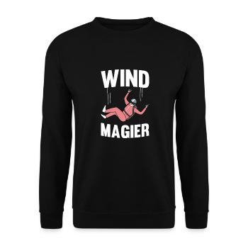Indoor Skydiving - Unisex Sweatshirt - black - Front - Alina (178cm) & Michal (187cm)