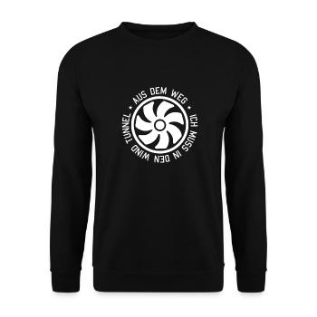 Indoor-Skydiving - Unisex Pullover - Schwarz - Vorne - Alina (178cm) & Michal (187cm)