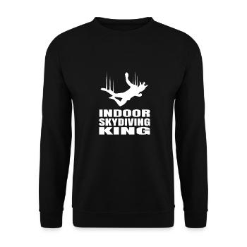 Indoor Skydiving - Unisex Sweatshirt - black - Front - Alina (178cm) & Michal (187cm)