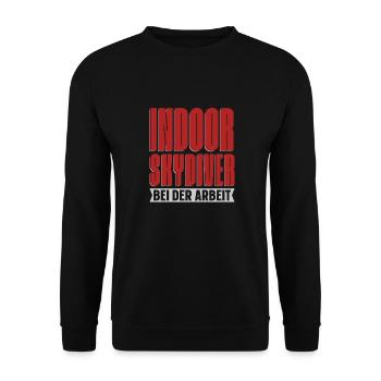 Indoor Skydiving - Unisex Sweatshirt - black - Front - Alina (178cm) & Michal (187cm)
