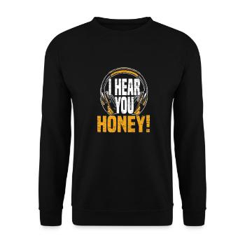 Tontechniker Sound Audio Engineer - Unisex Pullover - Schwarz - Vorne - Alina (178cm) & Michal (187cm)