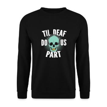 Tontechniker Sound Audio Engineer - Unisex Sweatshirt - black - Front - Alina (178cm) & Michal (187cm)