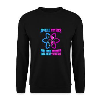 Physicien physicien - Sweat-shirt Unisexe - noir - Devant - Alina (178cm) & Michal (187cm)