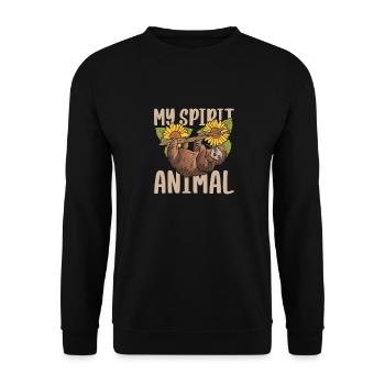 Hobby Jardinier Tournesol Jardinier - Sweat-shirt Unisexe - noir - Devant - Alina (178cm) & Michal (187cm)