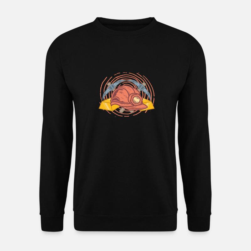 Goldbergbau Goldmine - Unisex Pullover - Schwarz