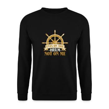 Seglen Segelboot Segler - Unisex Pullover - Schwarz - Vorne - Alina (178cm) & Michal (187cm)
