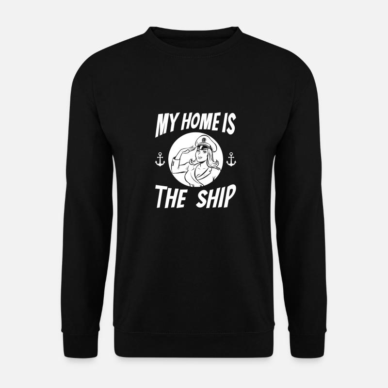 Seglen Segelboot Segler - Unisex Pullover - Schwarz