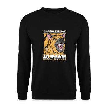 Deutscher Schäferhund Berger allemand - Sweat-shirt Unisexe - noir - Devant - Alina (178cm) & Michal (187cm)