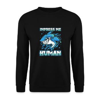 Hai - Unisex Pullover - Schwarz - Vorne - Alina (178cm) & Michal (187cm)