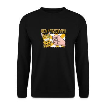 Location de chat Chat Domestique Cat - Sweat-shirt Unisexe - noir - Devant - Alina (178cm) & Michal (187cm)