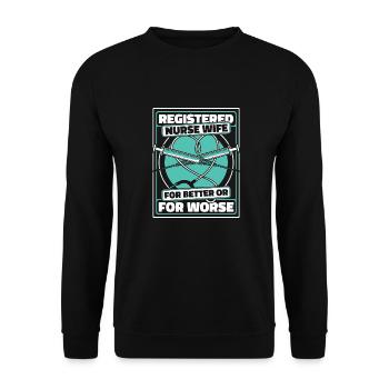 Infirmier - Sweat-shirt Unisexe - noir - Devant - Alina (178cm) & Michal (187cm)