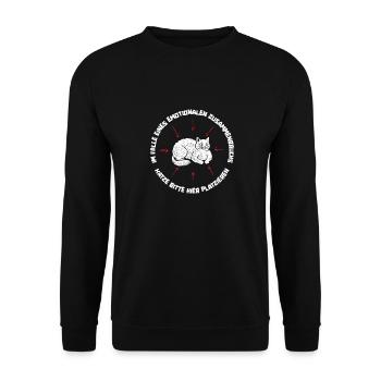 Location de chat Chat Domestique Cat - Sweat-shirt Unisexe - noir - Devant - Alina (178cm) & Michal (187cm)