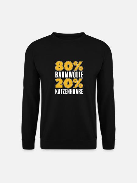 Katze Mietzekatze Hauskatze - Unisex Pullover - Schwarz