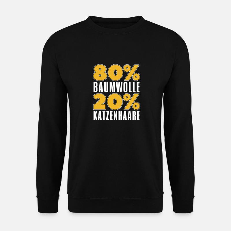 Katze Mietzekatze Hauskatze - Unisex Pullover - Schwarz