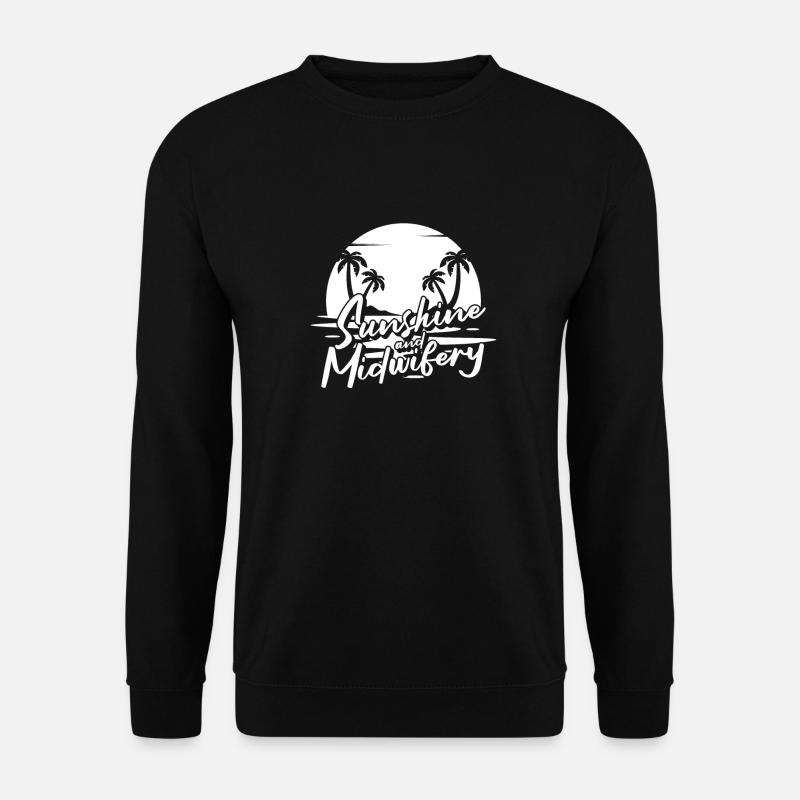 Hebamme Geburtshelfer - Unisex Pullover - Schwarz